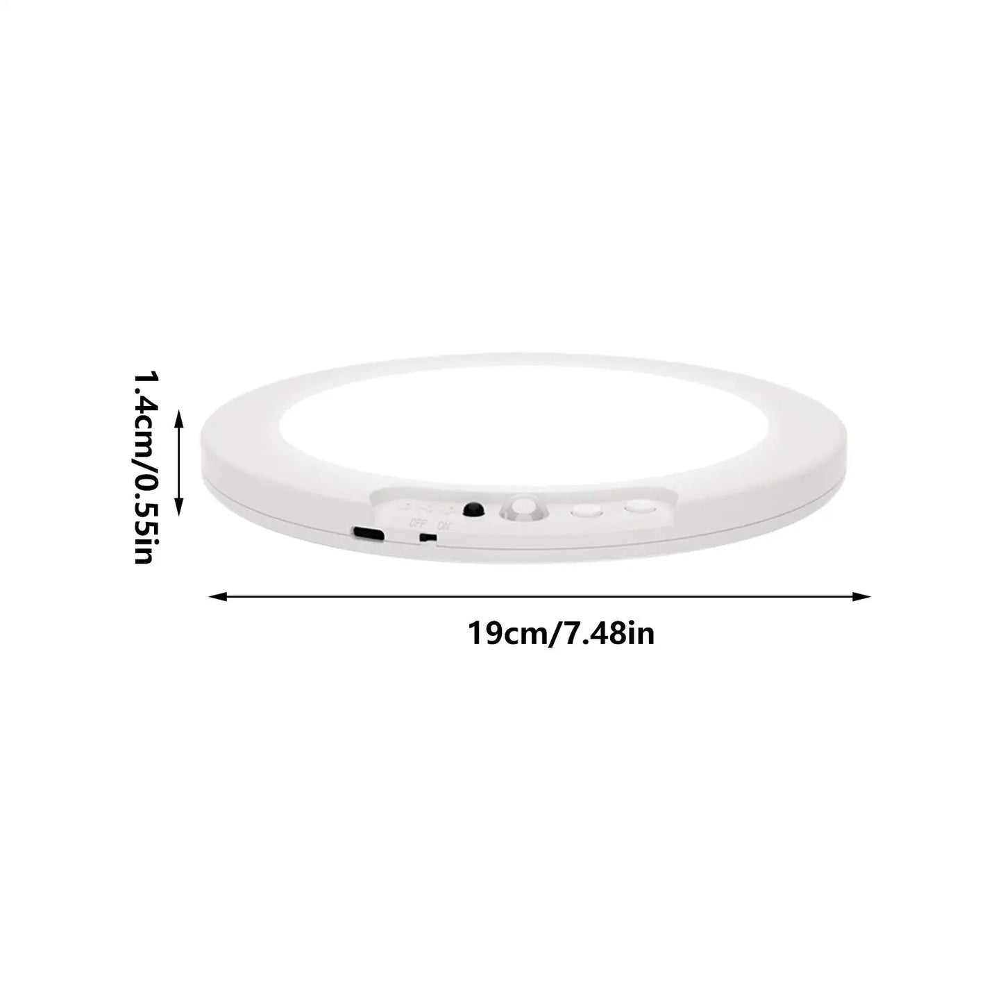 Motion Sensor Closet Light Wireless Rechargeable Lamp Battery Operated Ceiling Light With Remote For Home Pantry Shower Stair