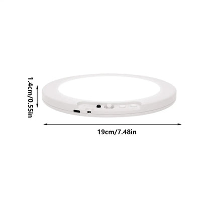 Motion Sensor Closet Light Wireless Rechargeable Lamp Battery Operated Ceiling Light With Remote For Home Pantry Shower Stair