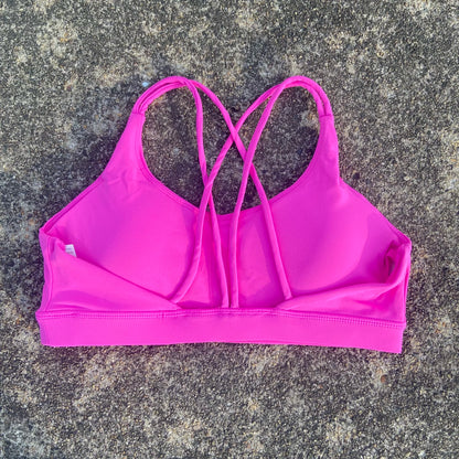 Solid Color Soft High Strength Women Cross Fitness Bra Tight Sport Top Comprehensive Training Gym Yoga Underwear With Chest Pad