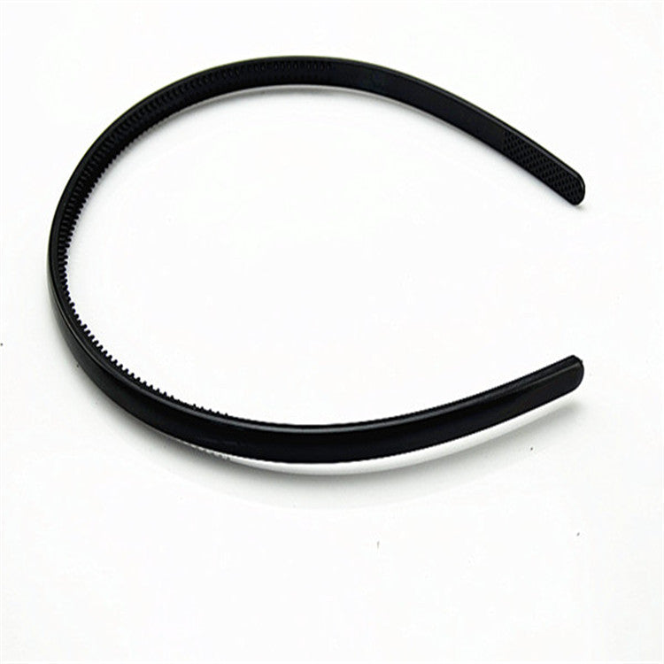 Iron black bottom wave spiral sports head hoop head buckle bath fine hairpin men's and girls universal wash hair hoop wholesale
