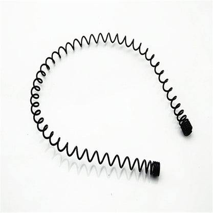 Iron black bottom wave spiral sports head hoop head buckle bath fine hairpin men's and girls universal wash hair hoop wholesale