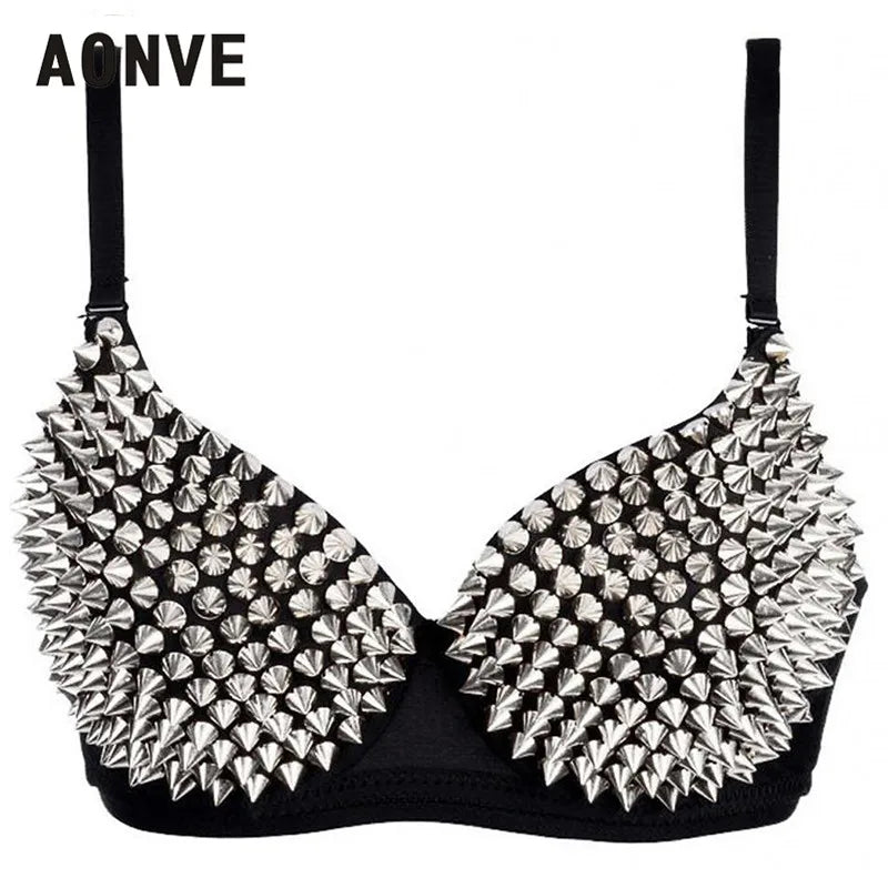 New Underwear Bras Newest Sexy Lingerie Women'S Rhinestone Cover Bra Top Silver Plunge Wire Free Bralete Fashion Sequined