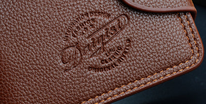 New Men's Wallet, Men's Short Wallet, Fashionable European and American Magnetic Buckle Multi-Card Slot Card Holder, Large Capacity Pebbled Wallet