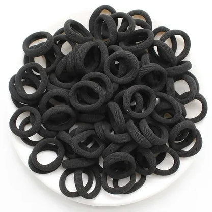 Clearance_200PCS Women Girls Colorful Nylon Elastic Hair Bands Ponytail Hold Small Hair Tie Rubber Bands Scrunchie Hair Accessor