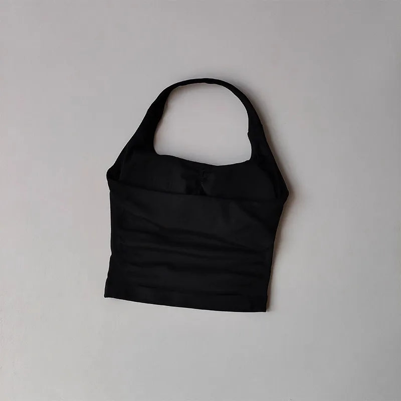 Halter Yoga Vest, Shockproof Running Sports, High-Strength Sports Underwear, Fitness, Pilates Suspender, Beautiful Back, Autumn