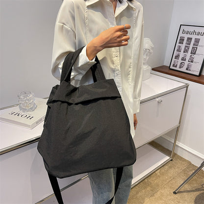 lulul Women's Casual Bag Ultra Light Large Bag Nylon Cloth Handbag Student Class Shoulder Crossbody Bag Canvas Bag