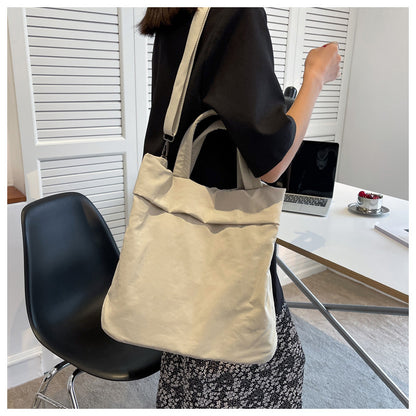 lulul Women's Casual Bag Ultra Light Large Bag Nylon Cloth Handbag Student Class Shoulder Crossbody Bag Canvas Bag