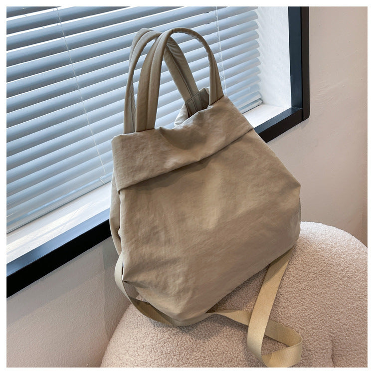 lulul Women's Casual Bag Ultra Light Large Bag Nylon Cloth Handbag Student Class Shoulder Crossbody Bag Canvas Bag