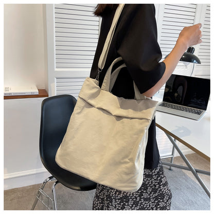 lulul Women's Casual Bag Ultra Light Large Bag Nylon Cloth Handbag Student Class Shoulder Crossbody Bag Canvas Bag