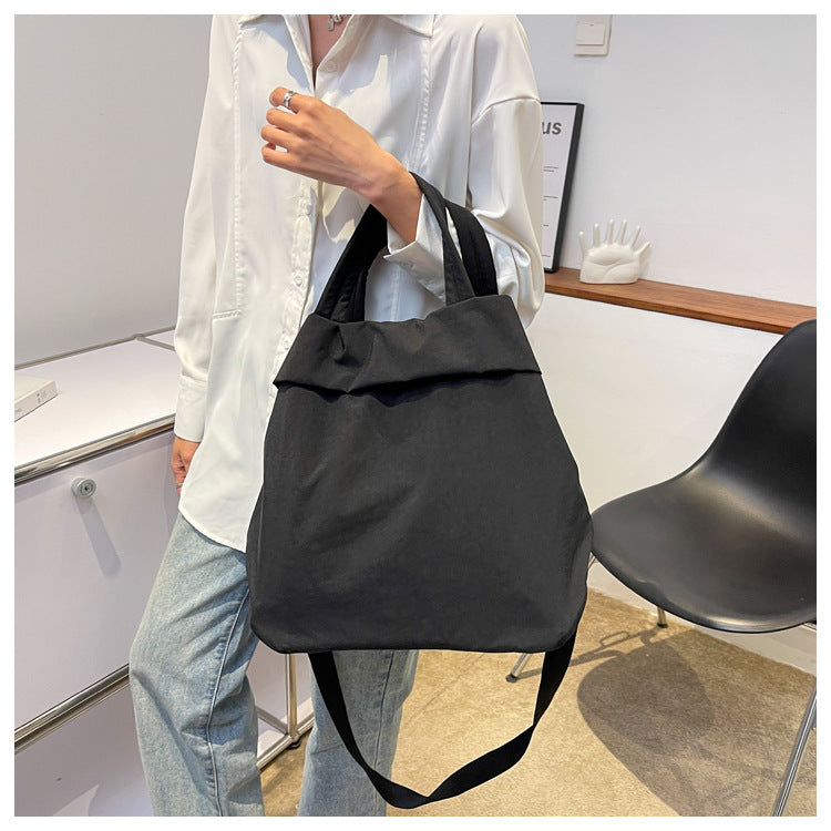 lulul Women's Casual Bag Ultra Light Large Bag Nylon Cloth Handbag Student Class Shoulder Crossbody Bag Canvas Bag