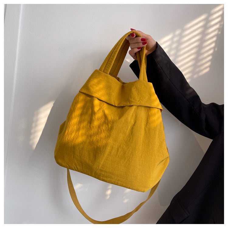 lulul Women's Casual Bag Ultra Light Large Bag Nylon Cloth Handbag Student Class Shoulder Crossbody Bag Canvas Bag