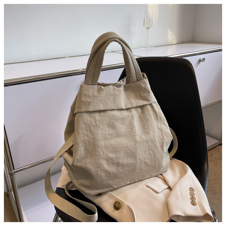 lulul Women's Casual Bag Ultra Light Large Bag Nylon Cloth Handbag Student Class Shoulder Crossbody Bag Canvas Bag