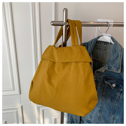lulul Women's Casual Bag Ultra Light Large Bag Nylon Cloth Handbag Student Class Shoulder Crossbody Bag Canvas Bag