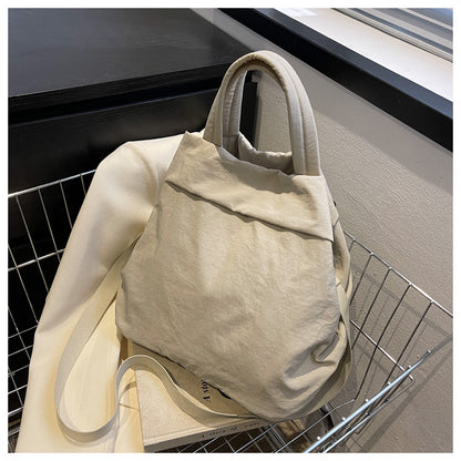 lulul Women's Casual Bag Ultra Light Large Bag Nylon Cloth Handbag Student Class Shoulder Crossbody Bag Canvas Bag