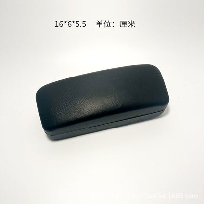Glasses Case Black Leather Glasses Case PVC Nail Soft Bag Sunglasses Case Sunglasses Case Printable LOGO Batch