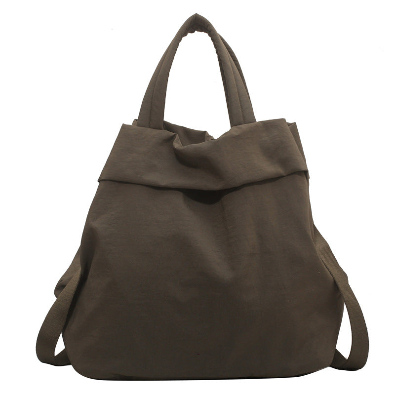lulul Women's Casual Bag Ultra Light Large Bag Nylon Cloth Handbag Student Class Shoulder Crossbody Bag Canvas Bag
