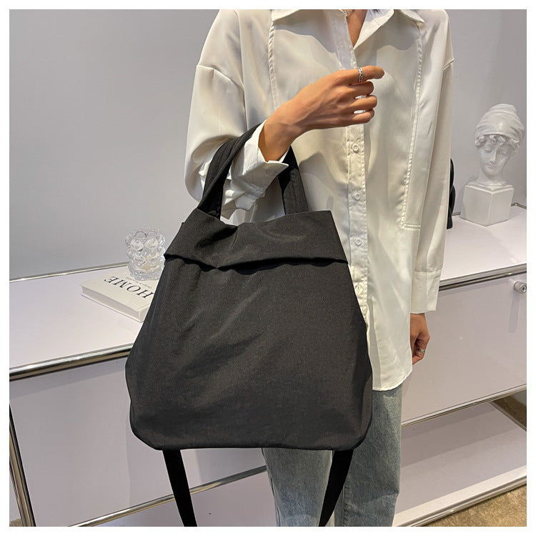lulul Women's Casual Bag Ultra Light Large Bag Nylon Cloth Handbag Student Class Shoulder Crossbody Bag Canvas Bag