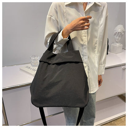 lulul Women's Casual Bag Ultra Light Large Bag Nylon Cloth Handbag Student Class Shoulder Crossbody Bag Canvas Bag