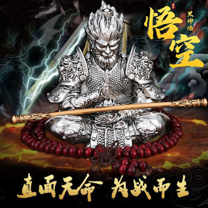 Black God Monkey King Monkey King Car Victory Car Ornaments Accessories Central Console Decoration Men's Car Handwork
