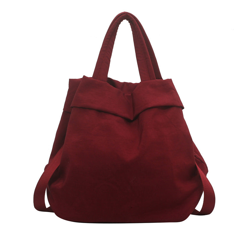 lulul Women's Casual Bag Ultra Light Large Bag Nylon Cloth Handbag Student Class Shoulder Crossbody Bag Canvas Bag