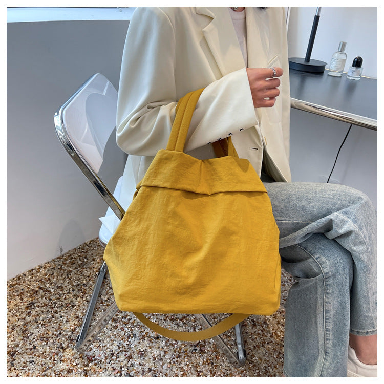 lulul Women's Casual Bag Ultra Light Large Bag Nylon Cloth Handbag Student Class Shoulder Crossbody Bag Canvas Bag