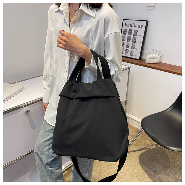 lulul Women's Casual Bag Ultra Light Large Bag Nylon Cloth Handbag Student Class Shoulder Crossbody Bag Canvas Bag