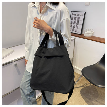 lulul Women's Casual Bag Ultra Light Large Bag Nylon Cloth Handbag Student Class Shoulder Crossbody Bag Canvas Bag