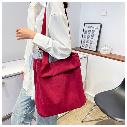 lulul Women's Casual Bag Ultra Light Large Bag Nylon Cloth Handbag Student Class Shoulder Crossbody Bag Canvas Bag