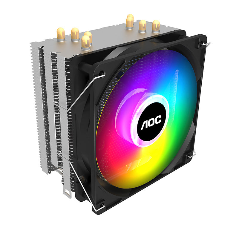 AOC Ice Dragon 400 desktop computer CPU radiator 4 heat pipe colorful mute full platform temperature control CPU fan