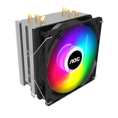 AOC Ice Dragon 400 desktop computer CPU radiator 4 heat pipe colorful mute full platform temperature control CPU fan