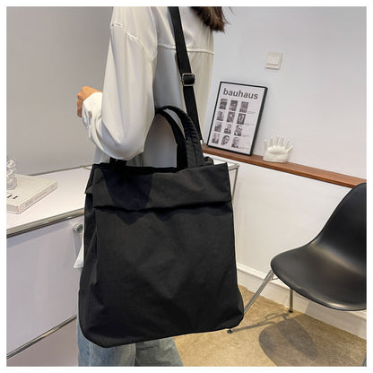 lulul Women's Casual Bag Ultra Light Large Bag Nylon Cloth Handbag Student Class Shoulder Crossbody Bag Canvas Bag