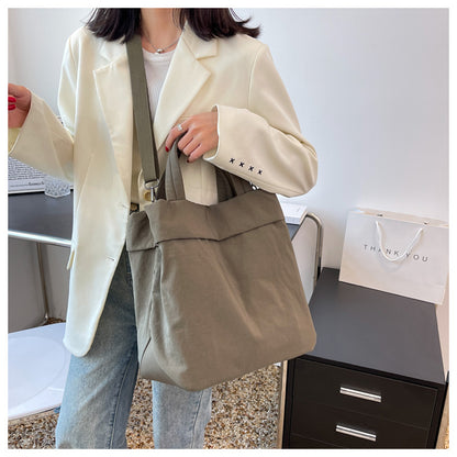 lulul Women's Casual Bag Ultra Light Large Bag Nylon Cloth Handbag Student Class Shoulder Crossbody Bag Canvas Bag