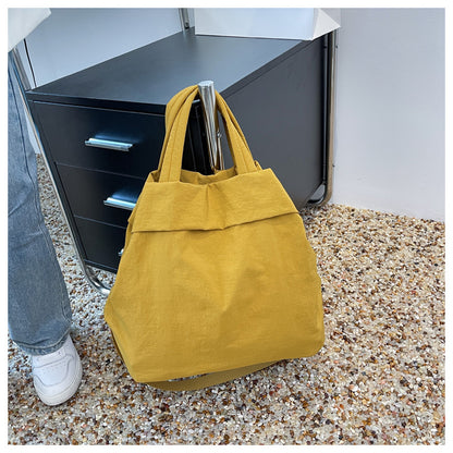 lulul Women's Casual Bag Ultra Light Large Bag Nylon Cloth Handbag Student Class Shoulder Crossbody Bag Canvas Bag