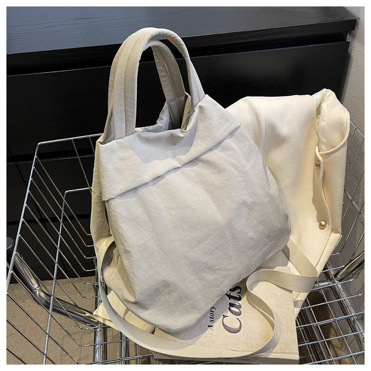 lulul Women's Casual Bag Ultra Light Large Bag Nylon Cloth Handbag Student Class Shoulder Crossbody Bag Canvas Bag