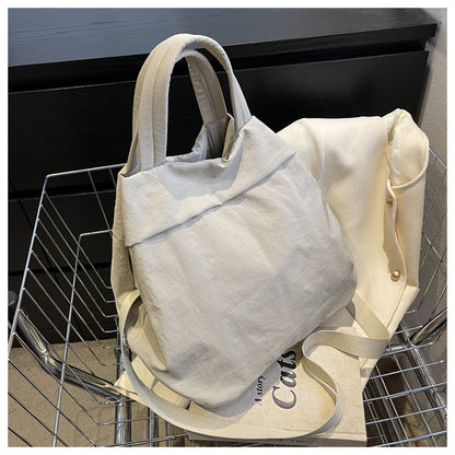 lulul Women's Casual Bag Ultra Light Large Bag Nylon Cloth Handbag Student Class Shoulder Crossbody Bag Canvas Bag