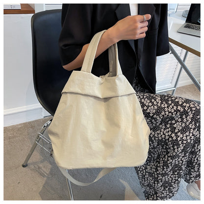 lulul Women's Casual Bag Ultra Light Large Bag Nylon Cloth Handbag Student Class Shoulder Crossbody Bag Canvas Bag