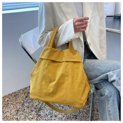 lulul Women's Casual Bag Ultra Light Large Bag Nylon Cloth Handbag Student Class Shoulder Crossbody Bag Canvas Bag