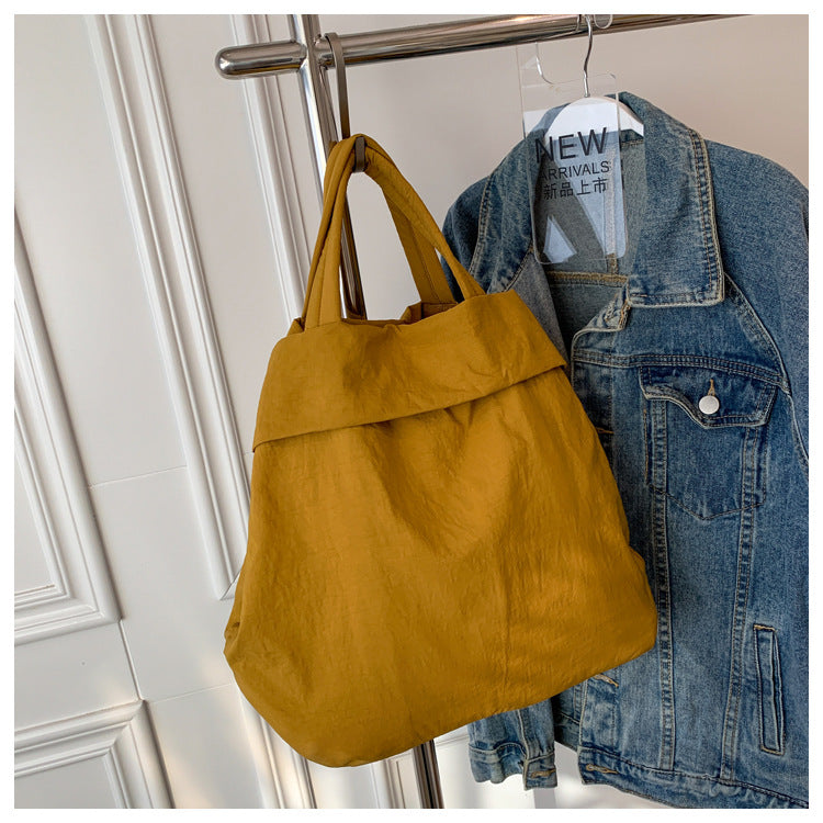 lulul Women's Casual Bag Ultra Light Large Bag Nylon Cloth Handbag Student Class Shoulder Crossbody Bag Canvas Bag