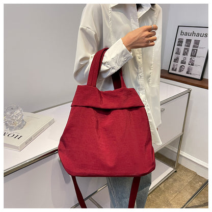 lulul Women's Casual Bag Ultra Light Large Bag Nylon Cloth Handbag Student Class Shoulder Crossbody Bag Canvas Bag