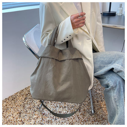 lulul Women's Casual Bag Ultra Light Large Bag Nylon Cloth Handbag Student Class Shoulder Crossbody Bag Canvas Bag