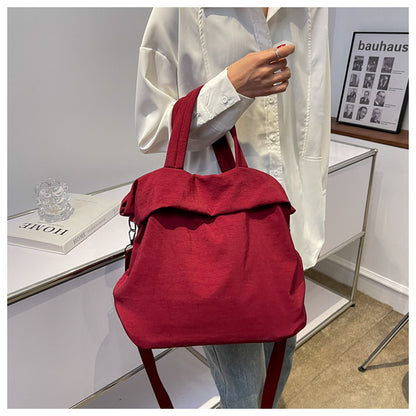 lulul Women's Casual Bag Ultra Light Large Bag Nylon Cloth Handbag Student Class Shoulder Crossbody Bag Canvas Bag