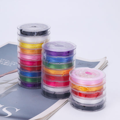 Mini small ring elastic thread diy hand-woven beaded wire rubber band elastic rope beaded bracelet wear-resistant elastic