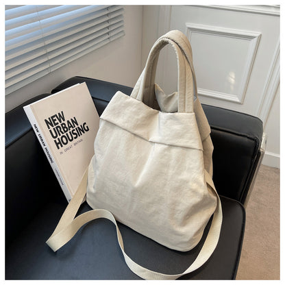 lulul Women's Casual Bag Ultra Light Large Bag Nylon Cloth Handbag Student Class Shoulder Crossbody Bag Canvas Bag
