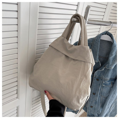 lulul Women's Casual Bag Ultra Light Large Bag Nylon Cloth Handbag Student Class Shoulder Crossbody Bag Canvas Bag