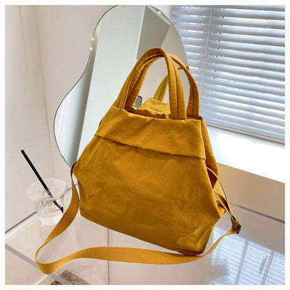 lulul Women's Casual Bag Ultra Light Large Bag Nylon Cloth Handbag Student Class Shoulder Crossbody Bag Canvas Bag