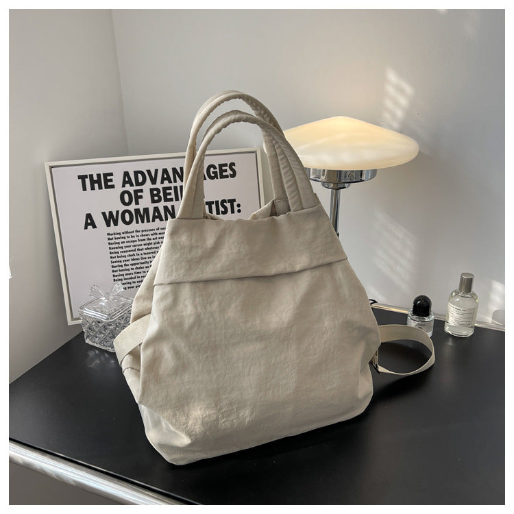 lulul Women's Casual Bag Ultra Light Large Bag Nylon Cloth Handbag Student Class Shoulder Crossbody Bag Canvas Bag