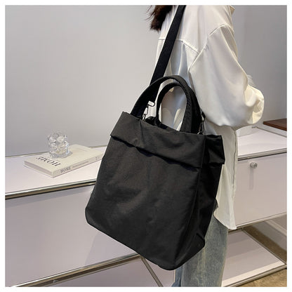 lulul Women's Casual Bag Ultra Light Large Bag Nylon Cloth Handbag Student Class Shoulder Crossbody Bag Canvas Bag
