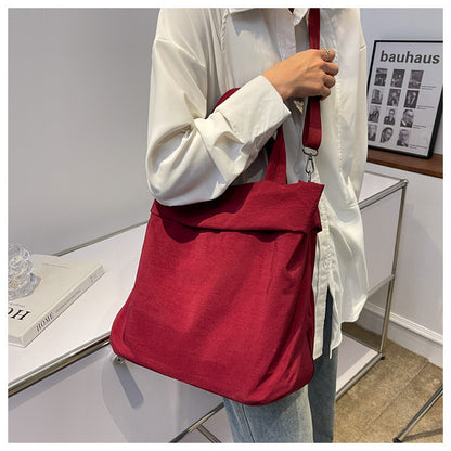lulul Women's Casual Bag Ultra Light Large Bag Nylon Cloth Handbag Student Class Shoulder Crossbody Bag Canvas Bag