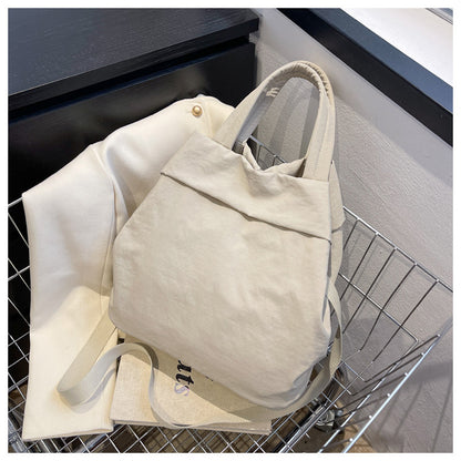 lulul Women's Casual Bag Ultra Light Large Bag Nylon Cloth Handbag Student Class Shoulder Crossbody Bag Canvas Bag