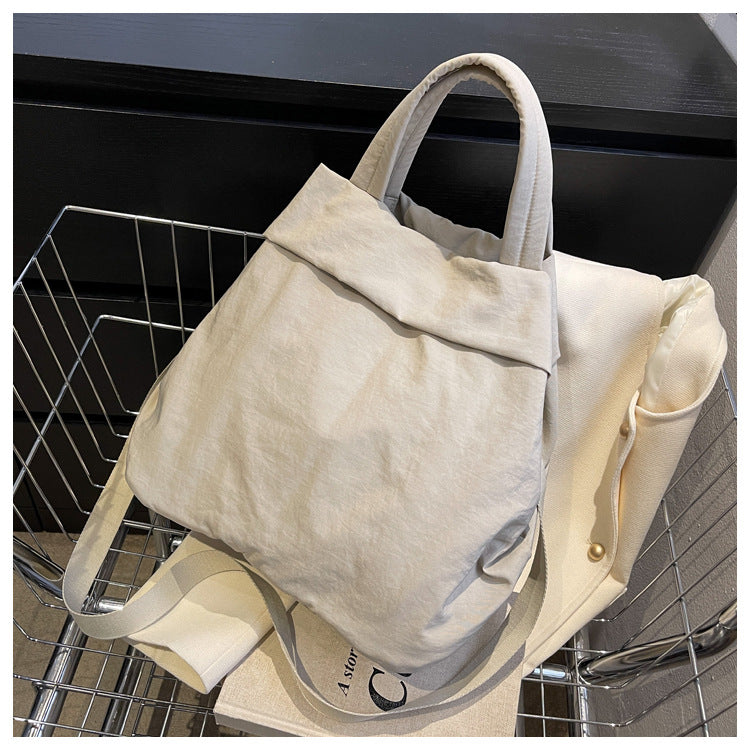 lulul Women's Casual Bag Ultra Light Large Bag Nylon Cloth Handbag Student Class Shoulder Crossbody Bag Canvas Bag